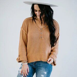 EUC By Together Henley Sweater, Sz - M